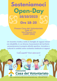 Sosteniamoci presenta l’Open-Day!!