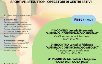 “AUT -FRIENDLY”    LO SPORT ACCOGLIE L’AUTISMO – 4 Incontri a Vignola targati UISP