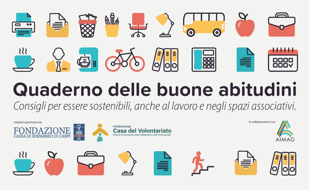 Il Quaderno delle buone abitudini della Casa del Volontariato