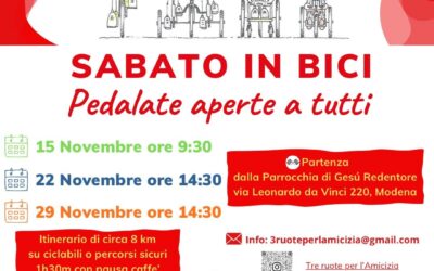 SABATO IN BICI: pedalate aperte a tutti a Modena