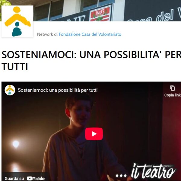 Grazie per il tuo sostegno