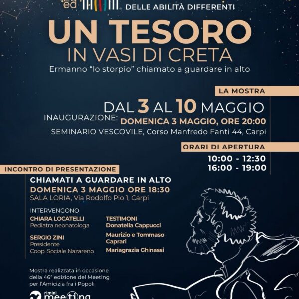Un tesoro in vasi di creta: mostra nell’ambito del Festival delle Abilità differenti