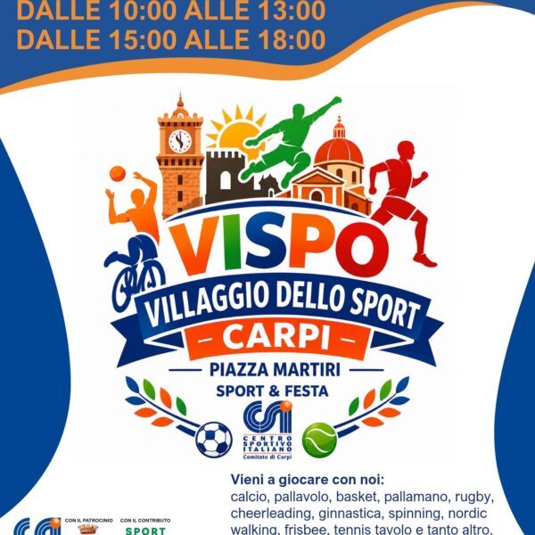 VISPO, domenica 13 settembre Piazza Martiri diventa il Villaggio dello Sport
